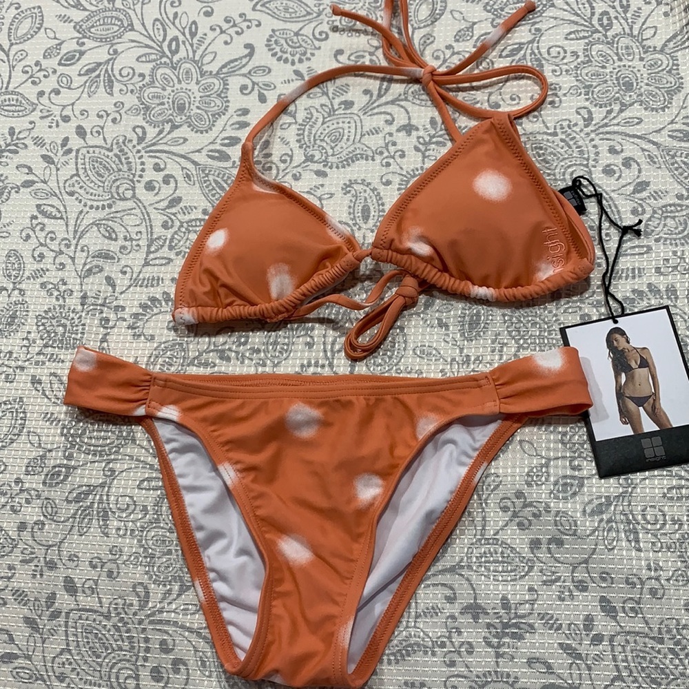 NWT Revolve Insight Shibori Triangle Bikini Set